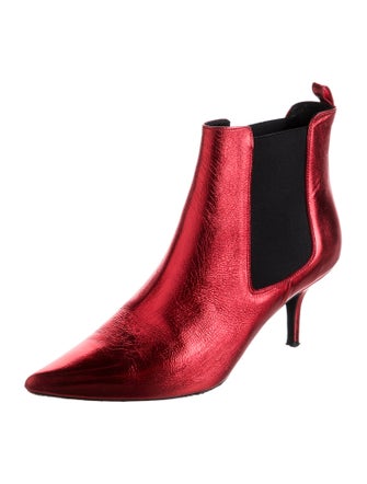 Anine Bing Leather Colorblock Pattern Chelsea Boots