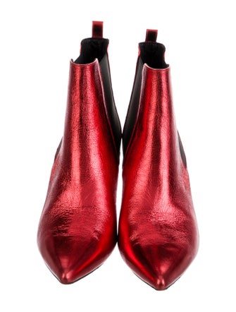 Anine Bing Leather Colorblock Pattern Chelsea Boots