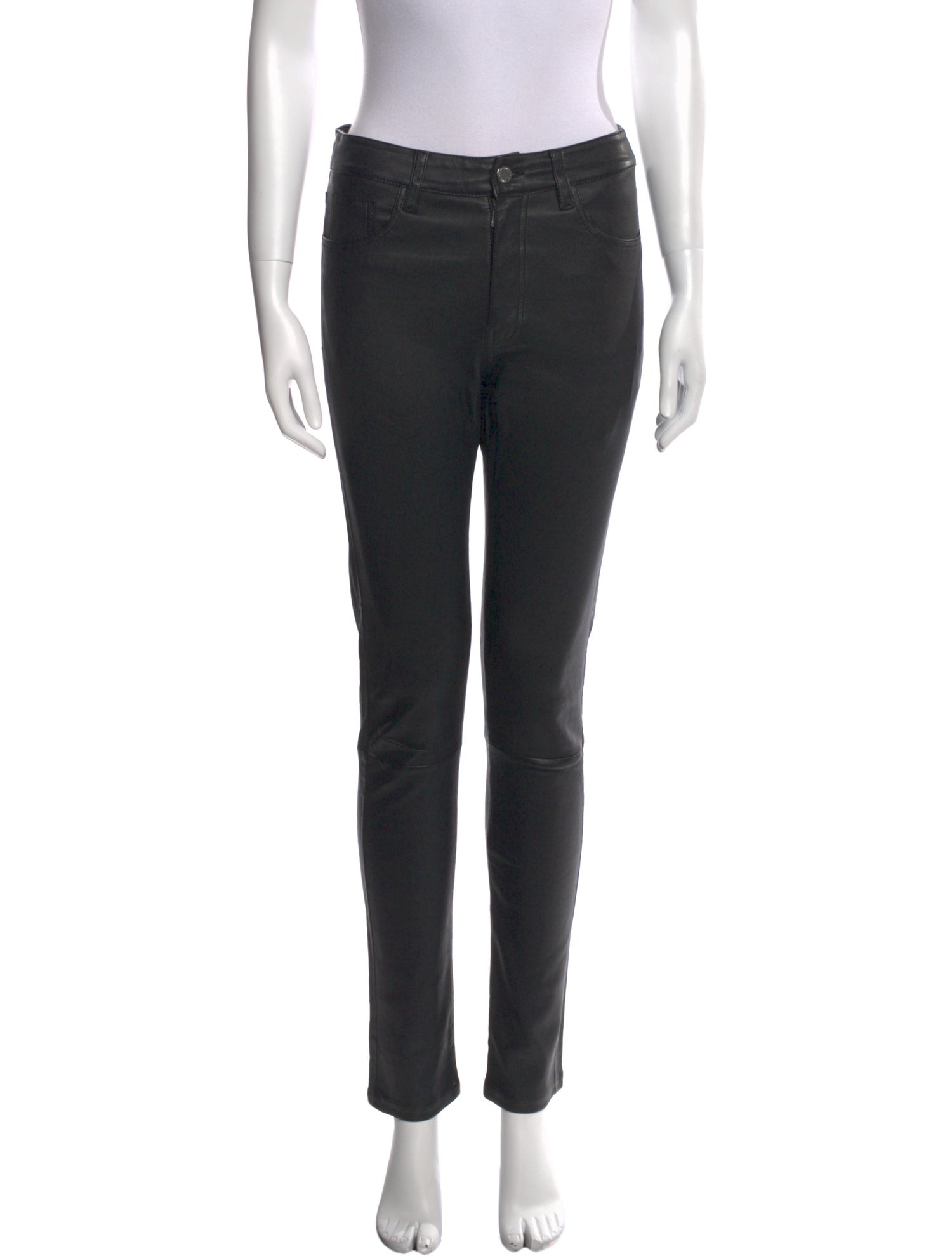 Anine Bing Lamb Leather Skinny Leg Pants