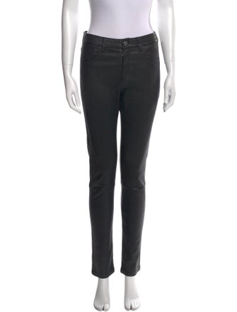 Anine Bing Lamb Leather Skinny Leg Pants