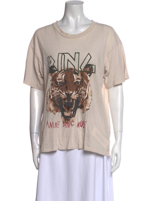 Anine Bing Graphic Print Crew Neck T-Shirt