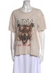 Anine Bing Graphic Print Crew Neck T-Shirt