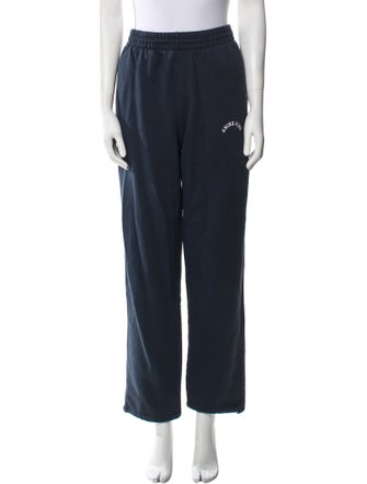 Anine Bing Graphic Print Straight Leg Pants