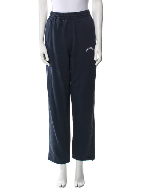 Anine Bing Graphic Print Straight Leg Pants