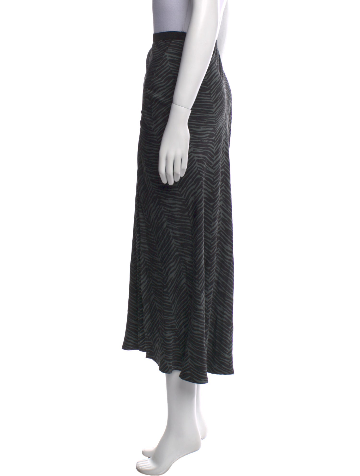 Anine Bing Silk Midi Length Skirt