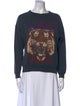 Anine Bing Graphic Print Crew Neck Sweatshirt
