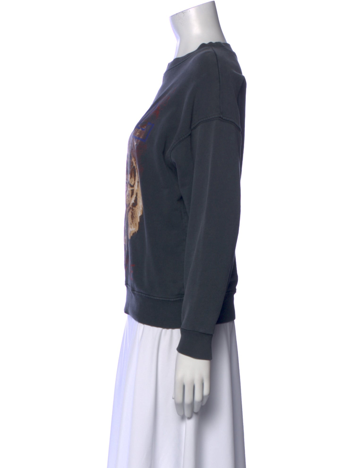 Anine Bing Graphic Print Crew Neck Sweatshirt