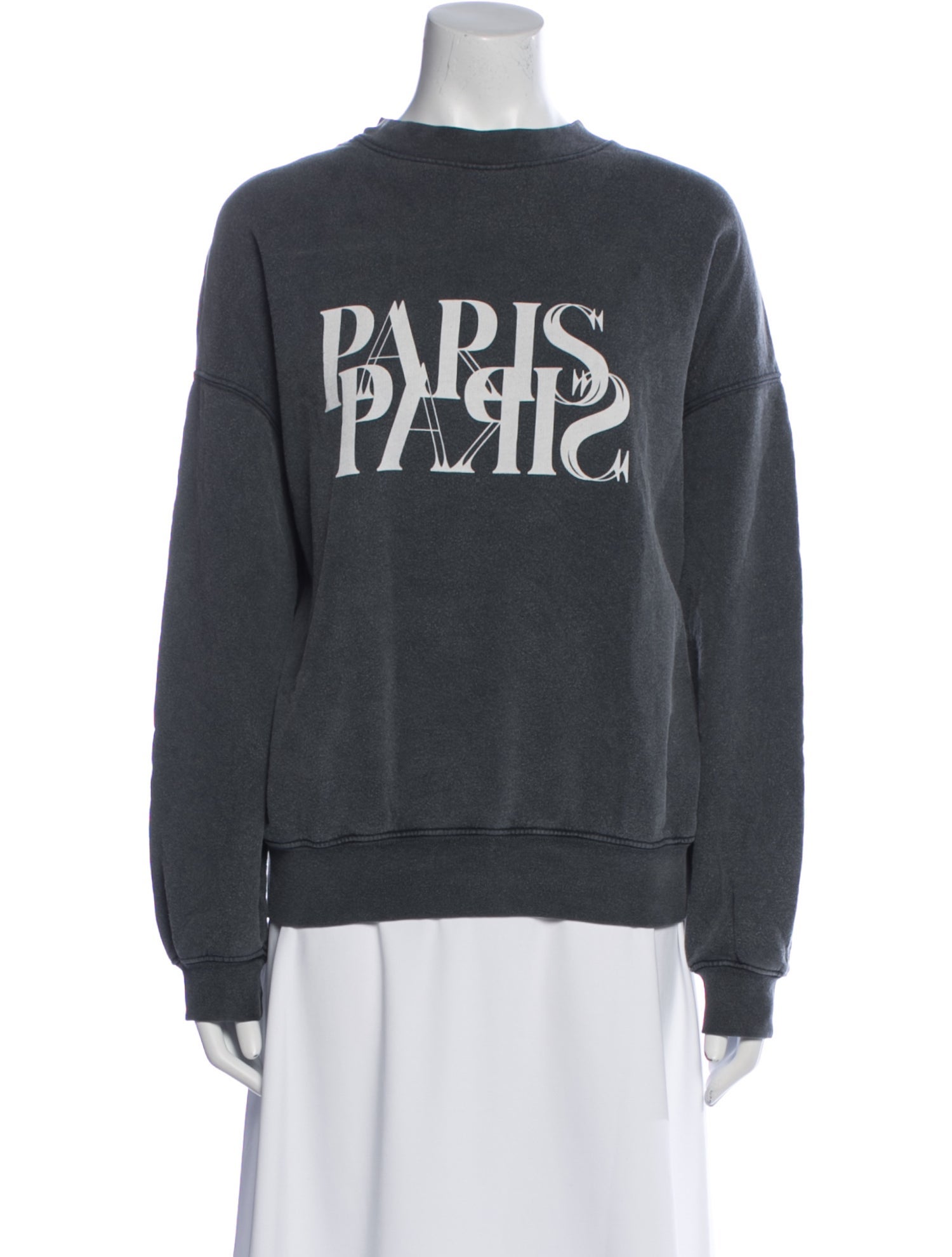 Anine Bing Graphic Print Crew Neck Sweatshirt