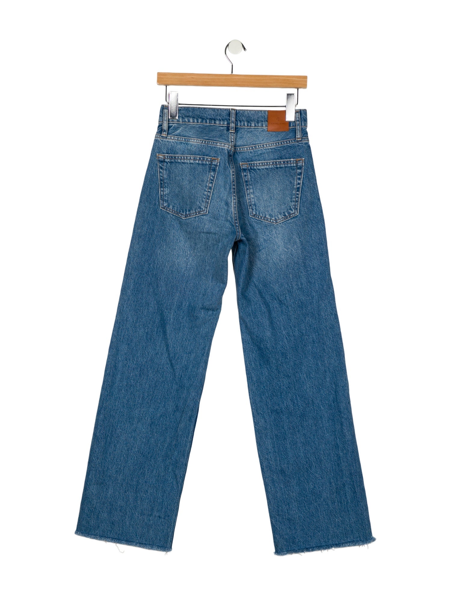 Anine Bing Mid-Rise Wide Leg Jeans