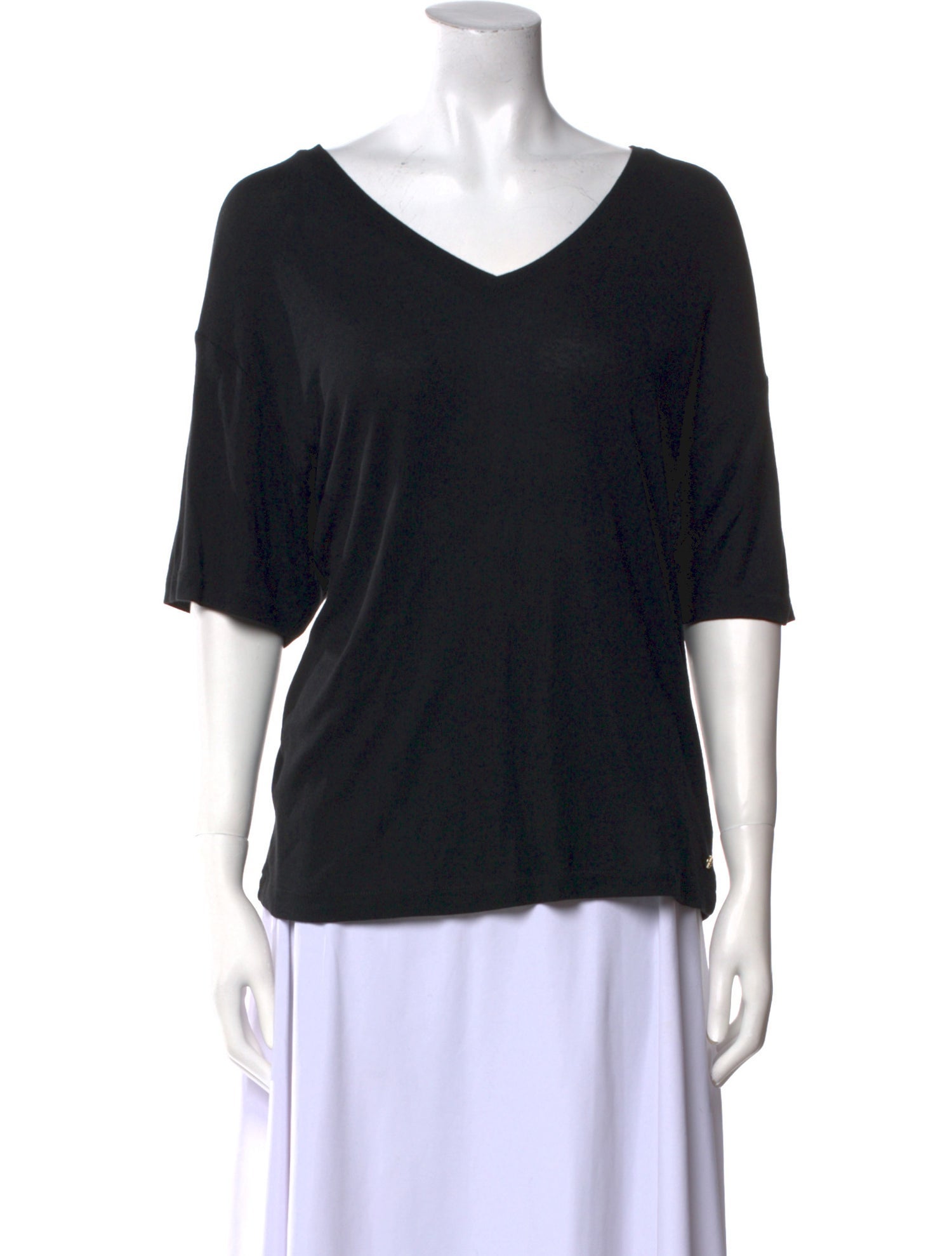 Anine Bing V-Neck Short Sleeve T-Shirt