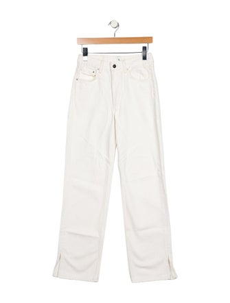 Anine Bing High-Rise Straight Leg Jeans