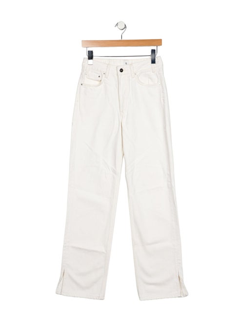 Anine Bing High-Rise Straight Leg Jeans