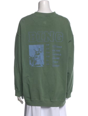 Anine Bing Crew Neck Long Sleeve Sweatshirt