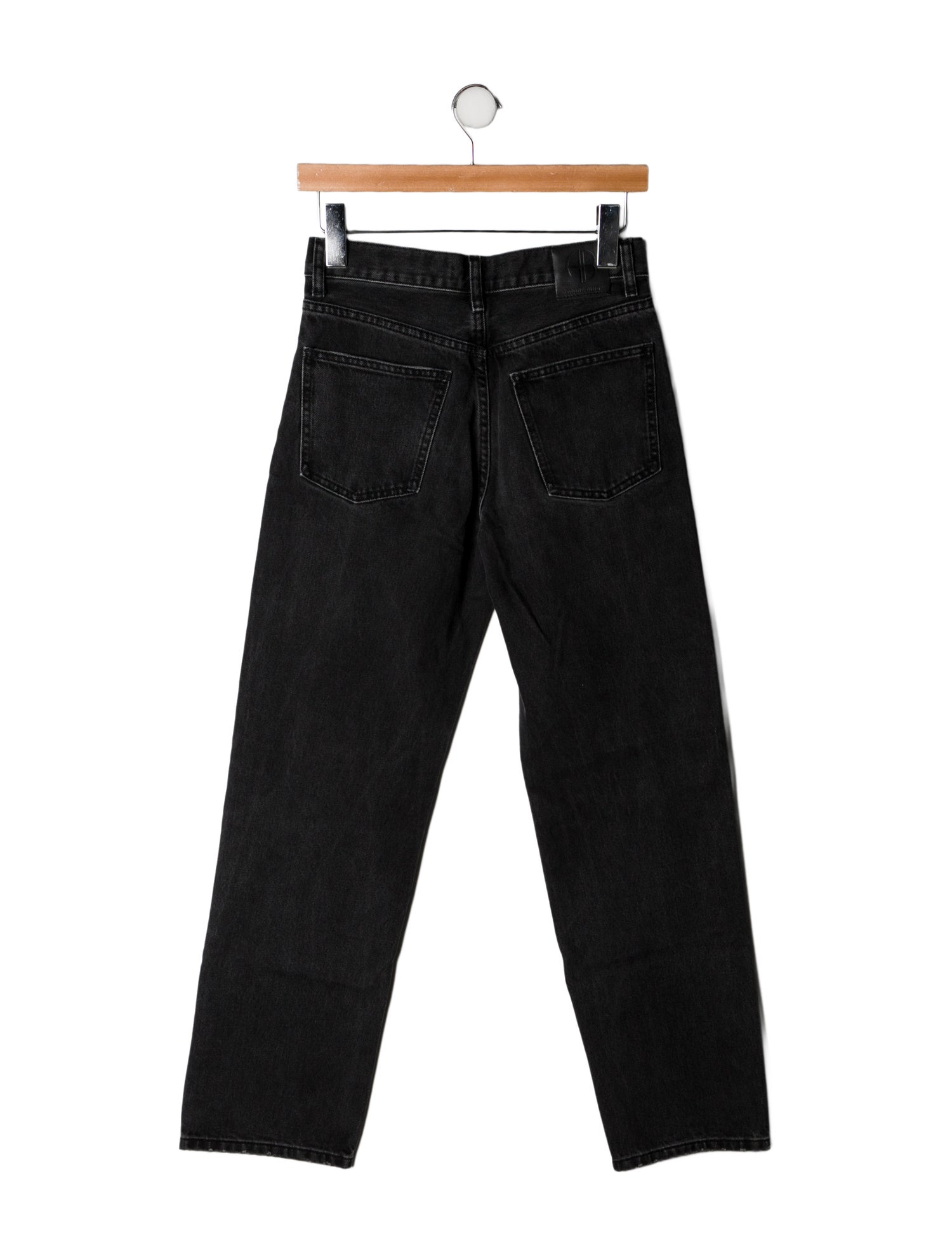 Anine Bing High-Rise Straight Leg Jeans