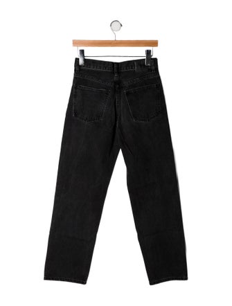 Anine Bing High-Rise Straight Leg Jeans