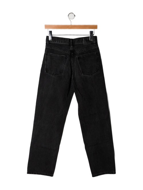 Anine Bing High-Rise Straight Leg Jeans