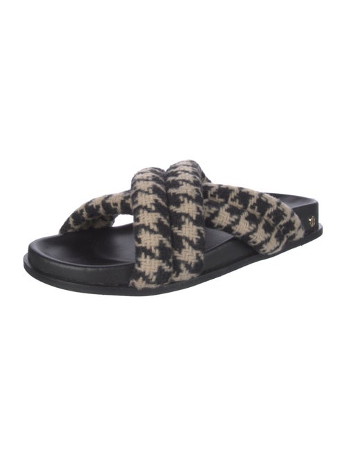 Anine Bing Houndstooth Print Slides