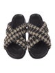 Anine Bing Houndstooth Print Slides