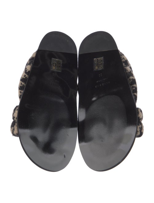 Anine Bing Houndstooth Print Slides