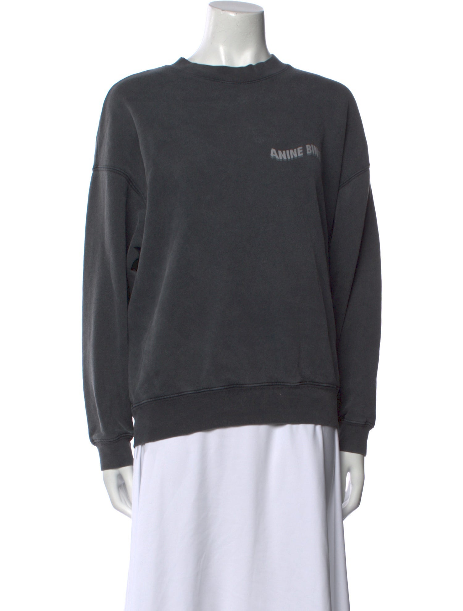 Anine Bing Crew Neck Long Sleeve Sweatshirt