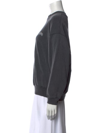 Anine Bing Crew Neck Long Sleeve Sweatshirt