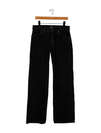 Anine Bing High-Rise Straight Leg Jeans