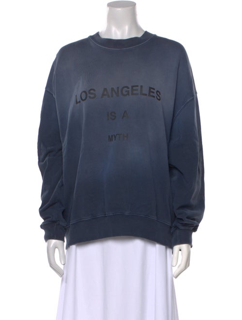 Anine Bing Graphic Print Crew Neck Sweatshirt