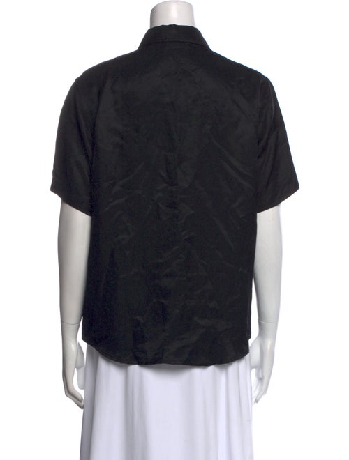 Anine Bing Short Sleeve Button-Up Top