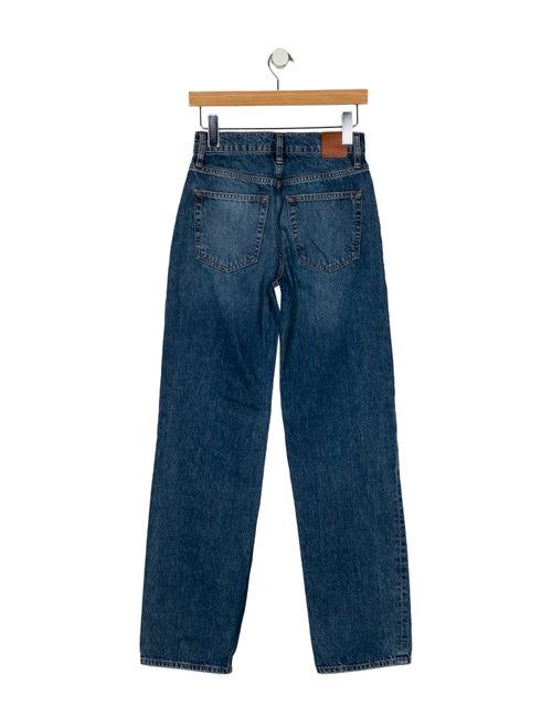 Anine Bing Mid-Rise Straight Leg Jeans