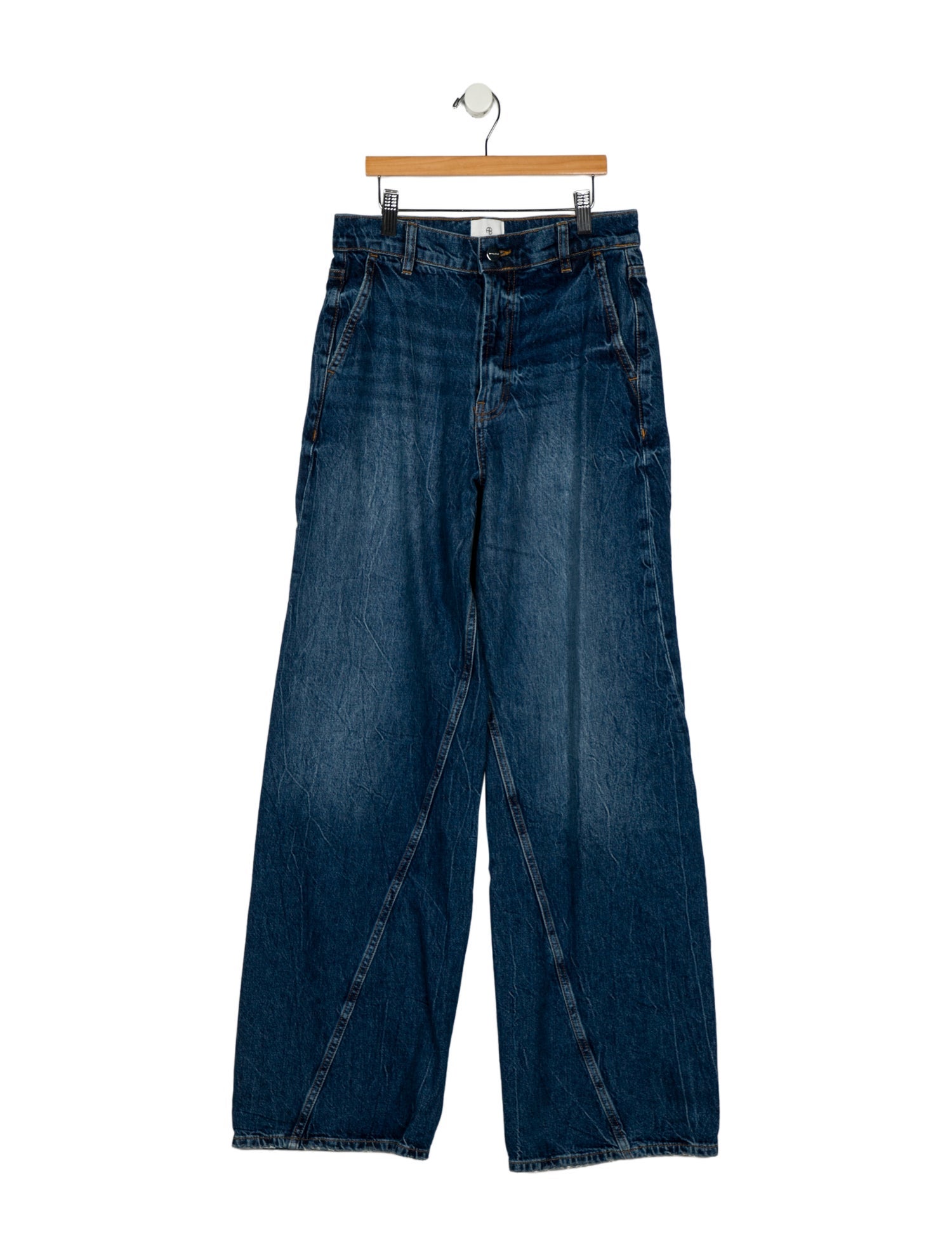 Anine Bing High-Rise Wide Leg Jeans