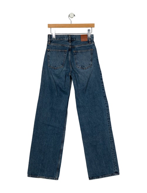Anine Bing Mid-Rise Wide Leg Jeans