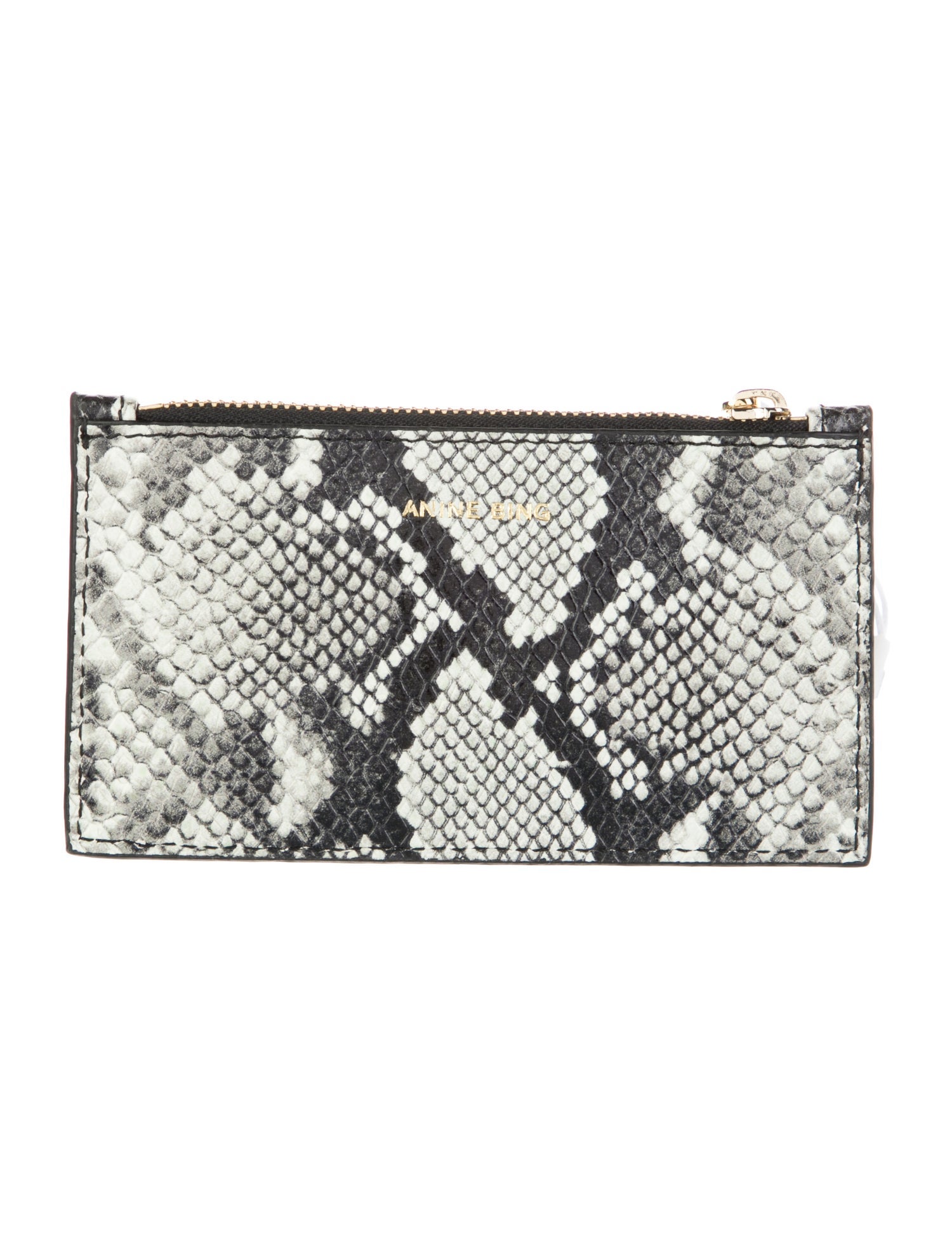 Anine Bing Leather Animal Print Wallet w/ Tags