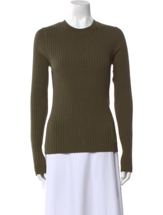 Anine Bing Crew Neck Long Sleeve Top