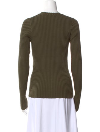 Anine Bing Crew Neck Long Sleeve Top