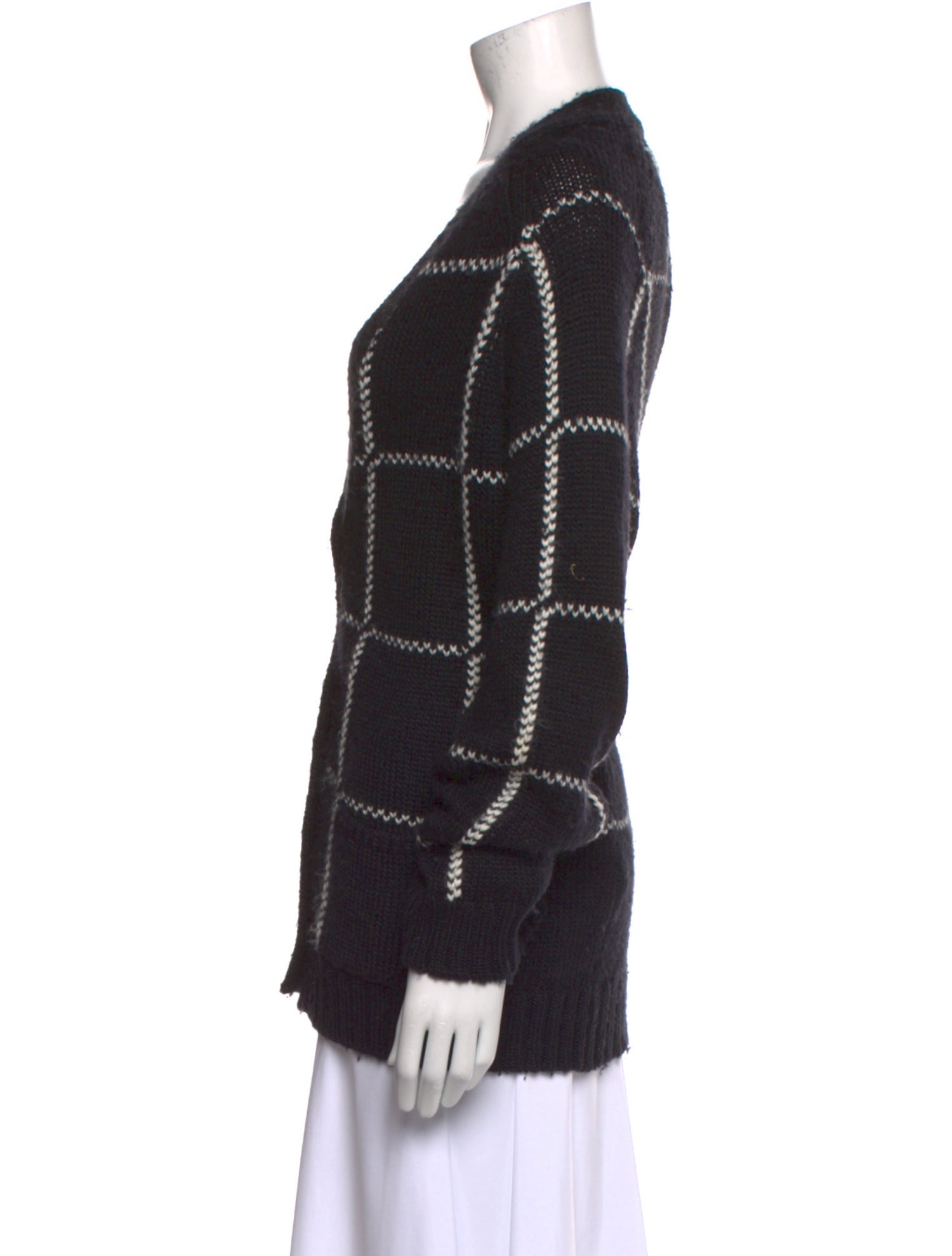 Anine Bing Merino Wool Striped Sweater