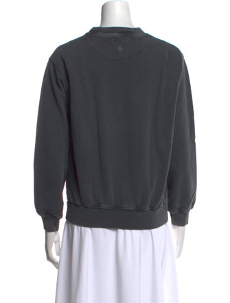 Anine Bing Graphic Print Crew Neck Sweatshirt