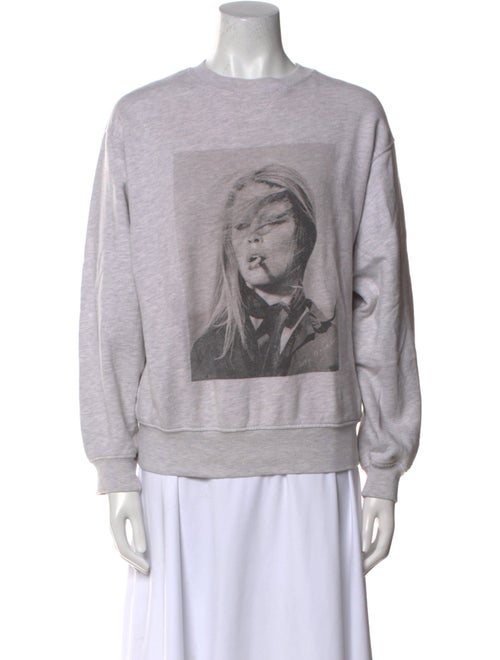 Anine Bing Crew Neck Long Sleeve Sweatshirt