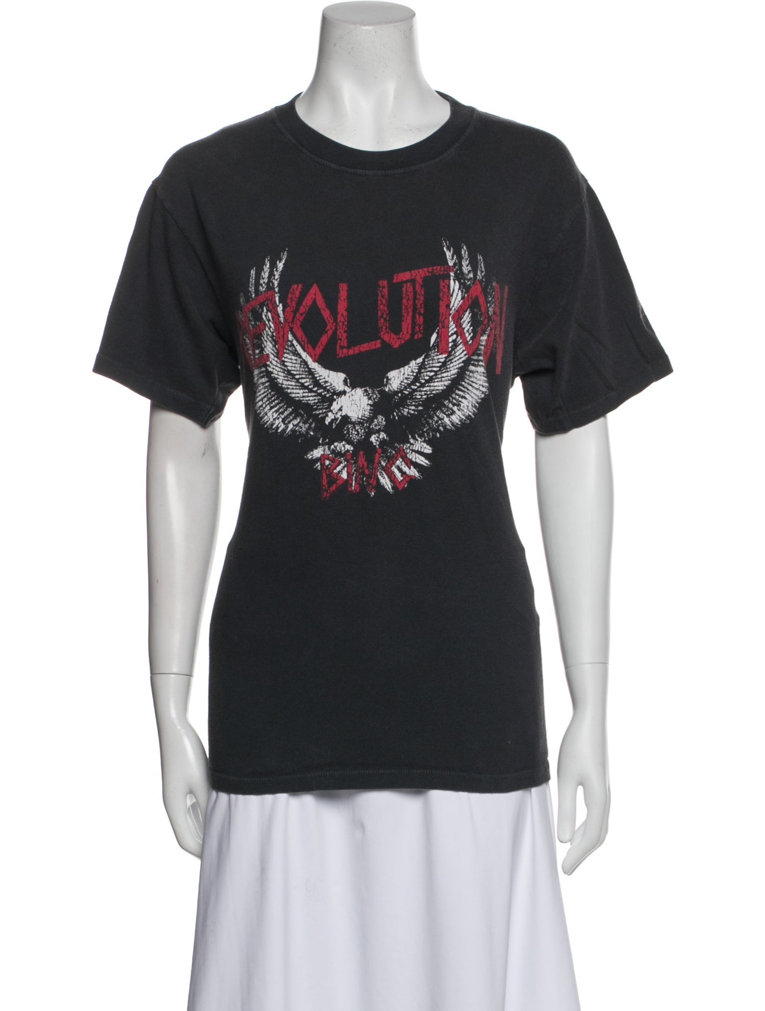 Anine Bing Graphic Print Crew Neck T-Shirt