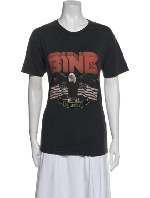 Anine Bing Graphic Print Crew Neck T-Shirt