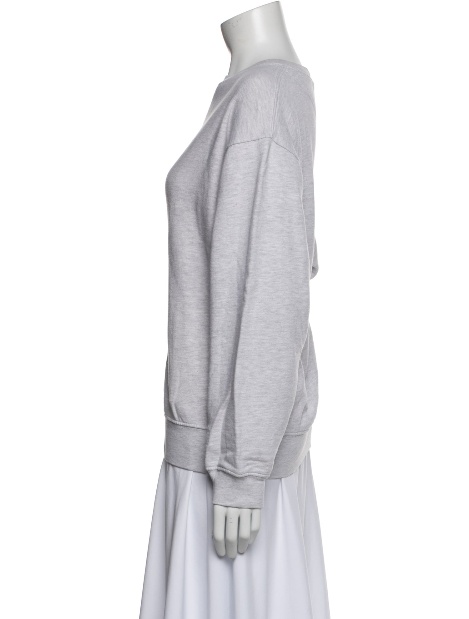 Anine Bing Graphic Print Bateau Neckline Sweatshirt