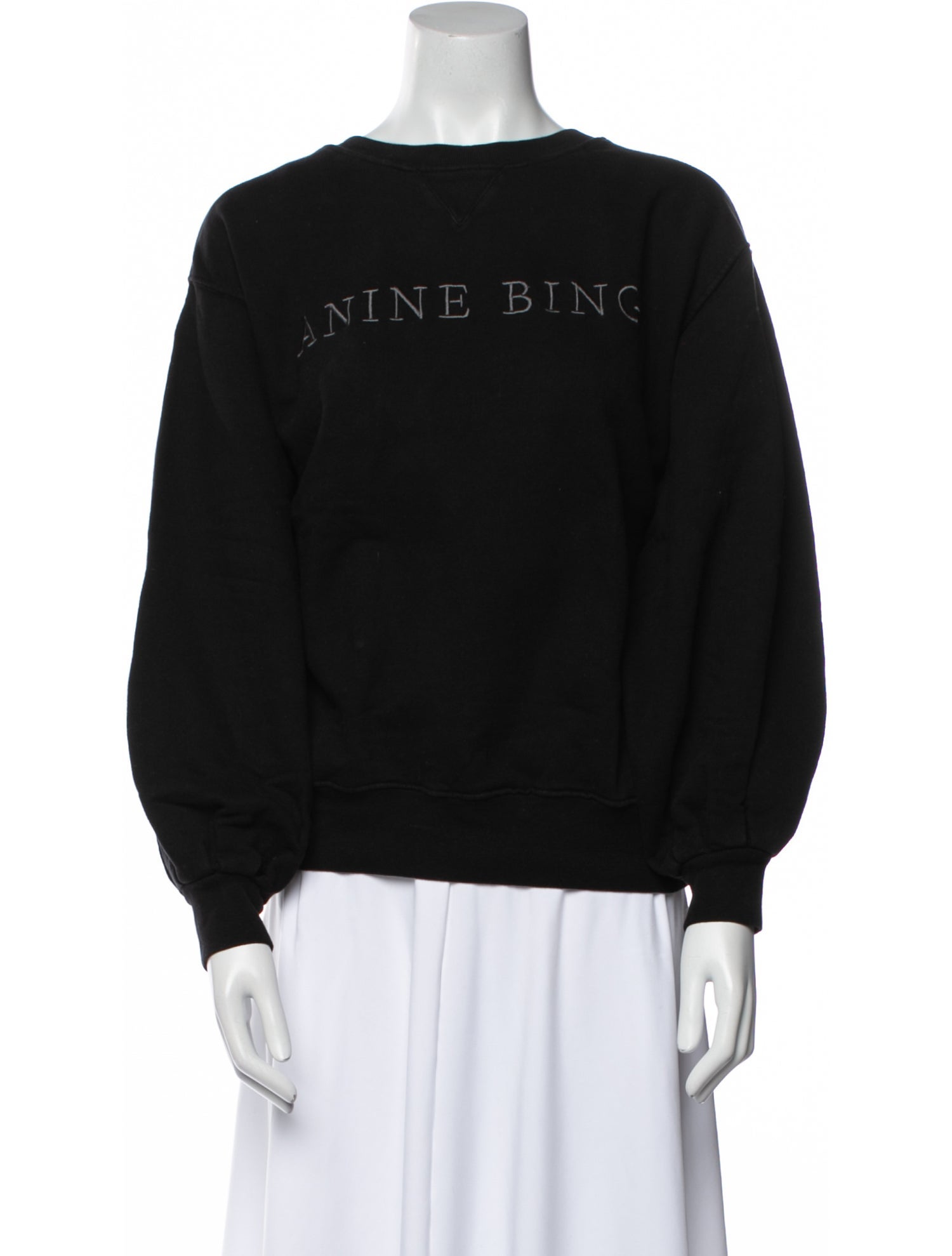 Anine Bing Graphic Print Crew Neck Sweatshirt