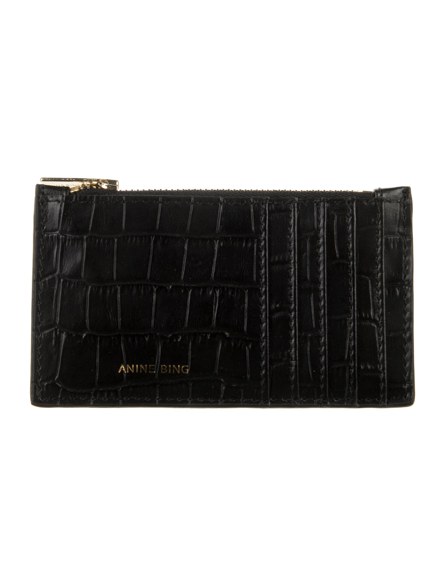 Anine Bing Alligator Printed Wallet