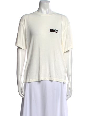 Anine Bing Graphic Print Crew Neck T-Shirt
