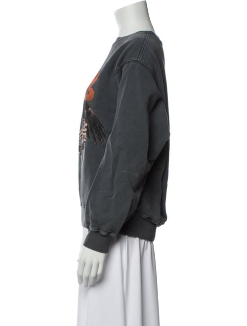 Anine Bing Graphic Print Crew Neck Sweatshirt