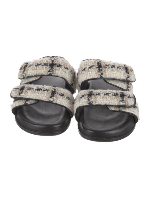 Anine Bing Tweed Tweed Pattern Slides