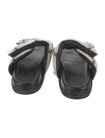 Anine Bing Tweed Tweed Pattern Slides
