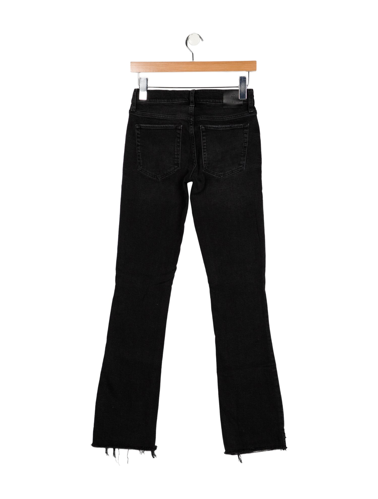 Anine Bing Mid-Rise Straight Leg Jeans