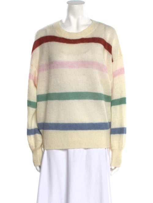 Anine Bing Striped Crew Neck Sweater