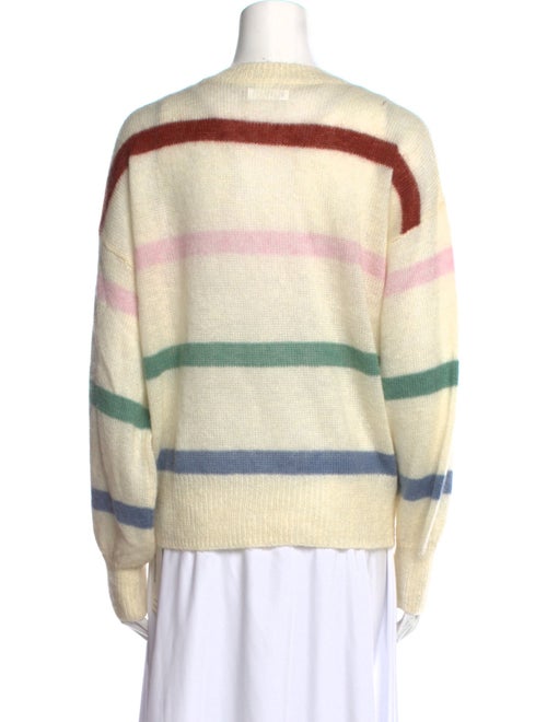 Anine Bing Striped Crew Neck Sweater