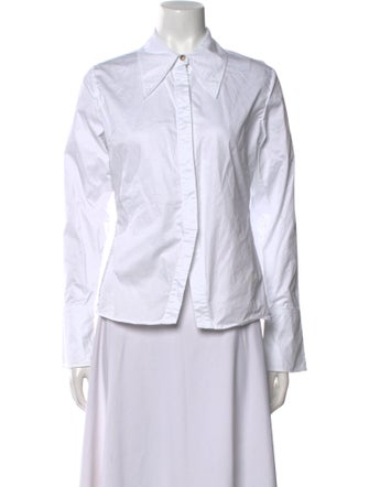 Anine Bing Long Sleeve Button-Up Top